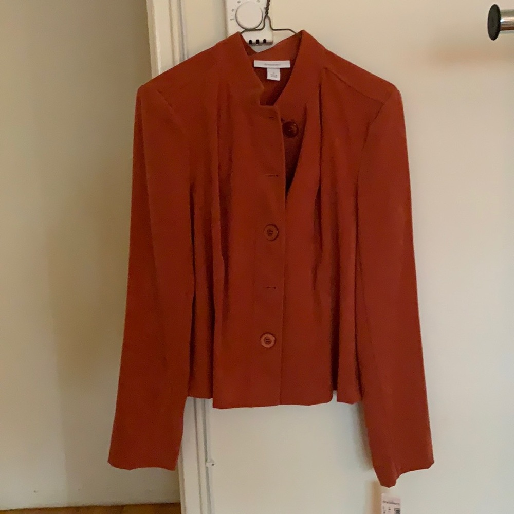 Orange suede jacket